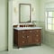 James Martin Vanities 48'' Single Vanity, Mid-Century Walnut w/ 3 CM Carrara White Marble Top 424-V48-WLT-3CAR - alternate 5